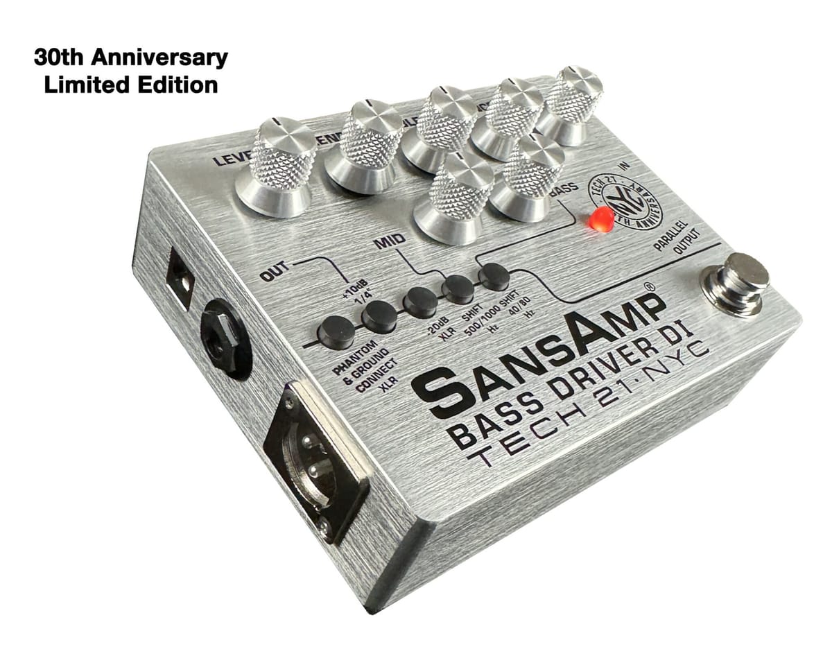 Tech 21’s SansAmp Bass Driver DI Celebrates 30th Anniversary